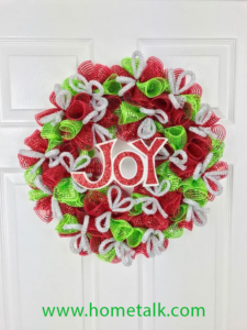 Christmas Mesh Wreath