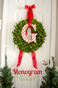 Monogram Christmas Wreath